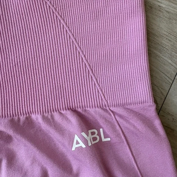 AYBL Ribbed Pink Crop Top - Picture 4 of 4